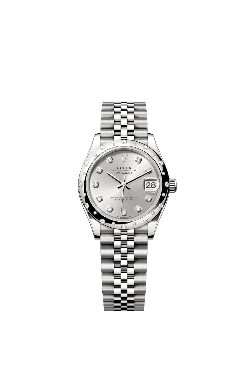 Silver dial watch -Silver bracelet -31mm
