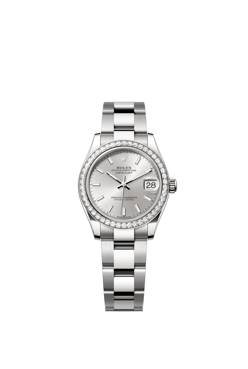 Silver dial watch -Silver bracelet -31mm