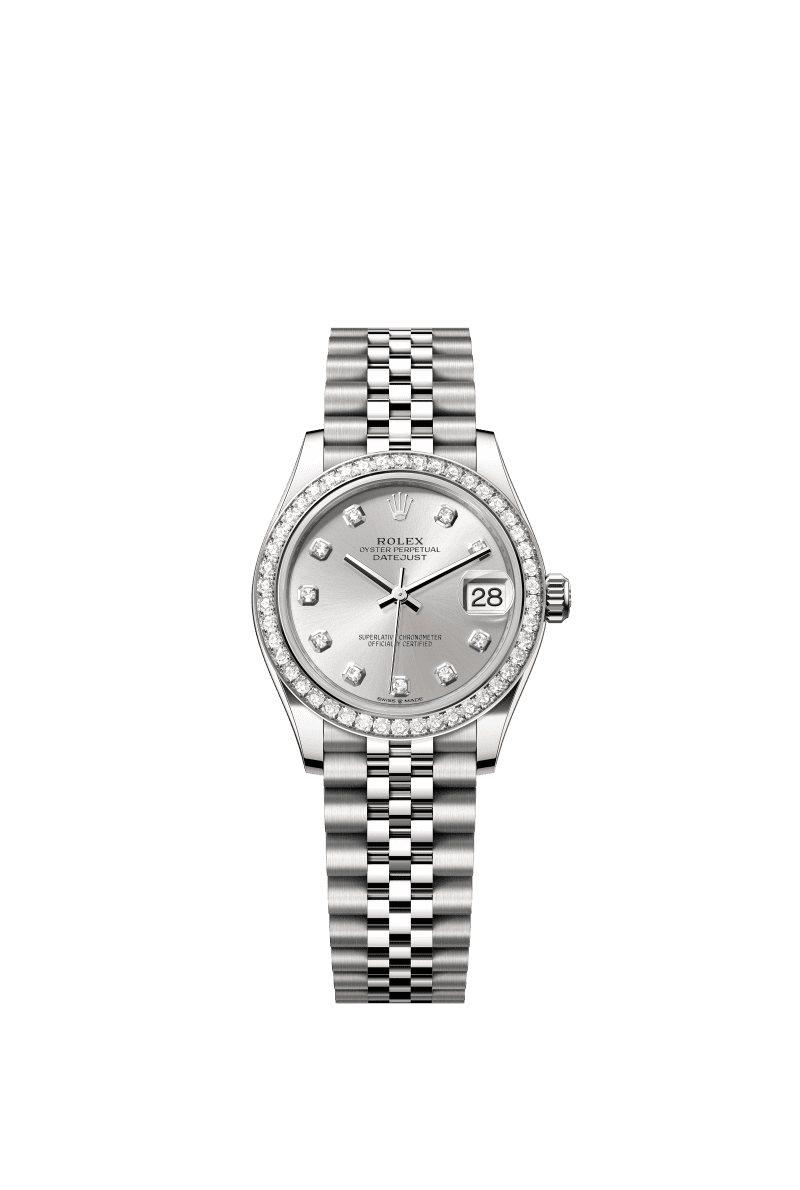 Silver dial watch -Silver bracelet -31mm