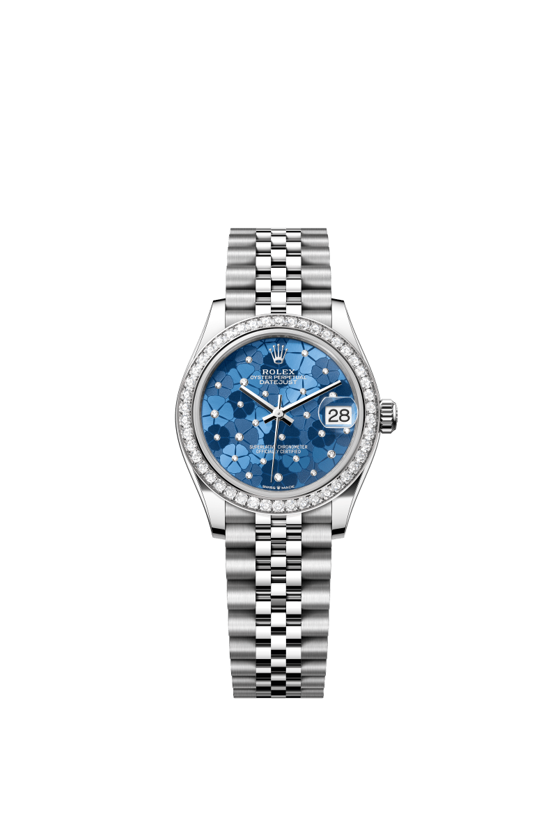 Sky blue dial watch -Silver-31MM