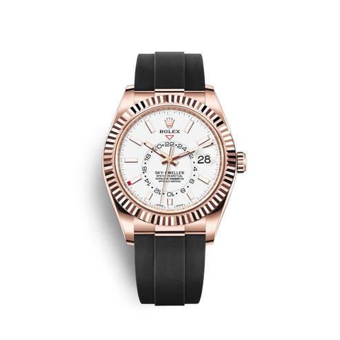White Dial Watch - Black-42MM
