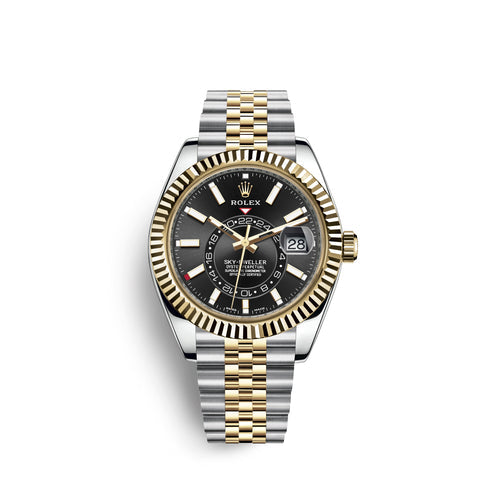 Black Dial Watch - Gold-42MM
