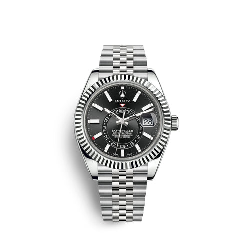 Black Dial Watch - Silver-42MM