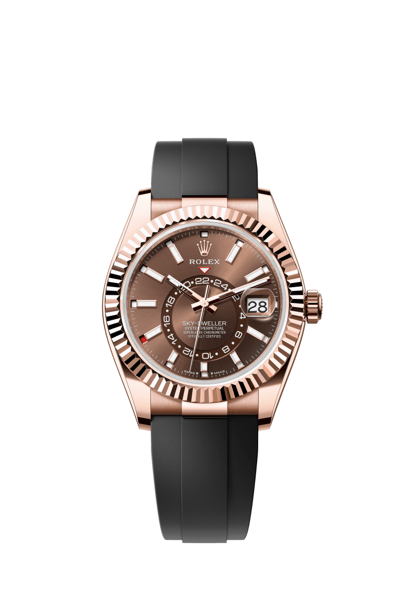 Chocolate Dial Watch - Black-42MM