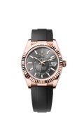 Slate Grey Dial Watch - Black - 42MM