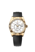 White Dial Watch - Black-42MM
