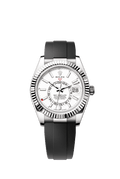 White Dial Watch - Black-42MM