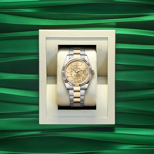Champagne Dial Watch - Gold-42MM