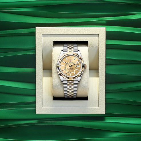 Champagne Dial Watch - Gold-42MM