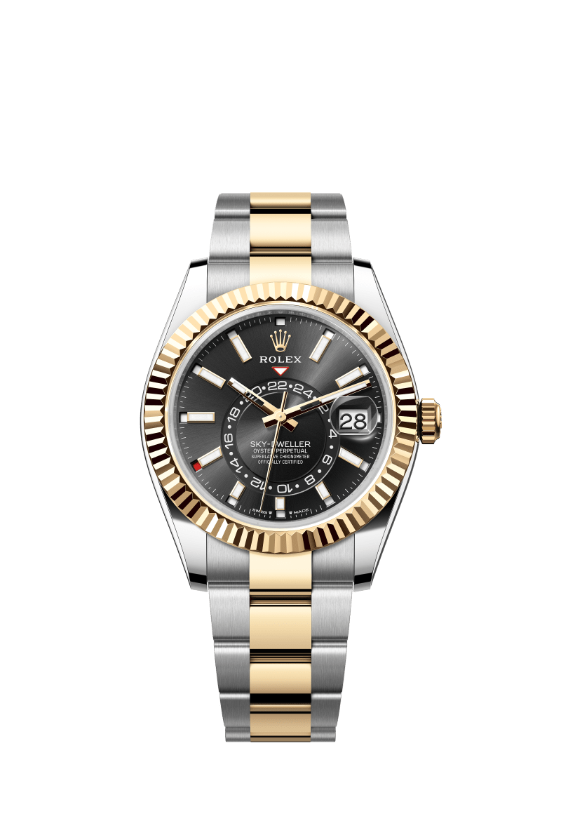 Black Dial Watch - Gold-42MM