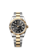 Black Dial Watch - Gold-42MM