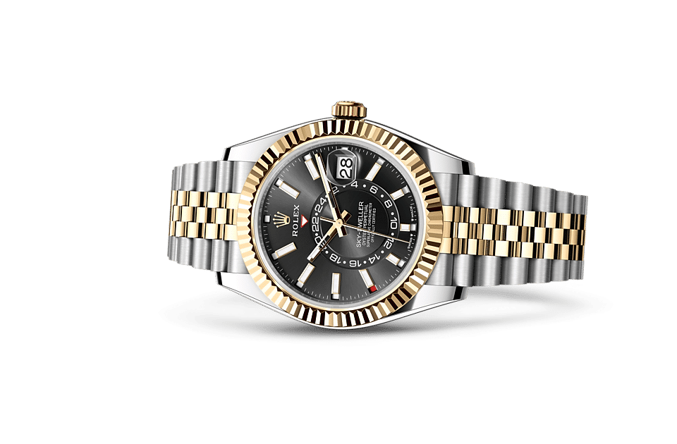Black Dial Watch - Gold-42MM