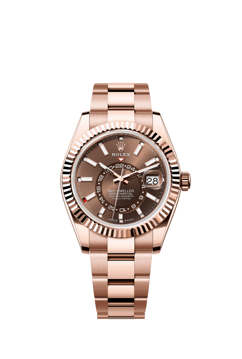 Chocolate Dial Watch - Gold-42MM