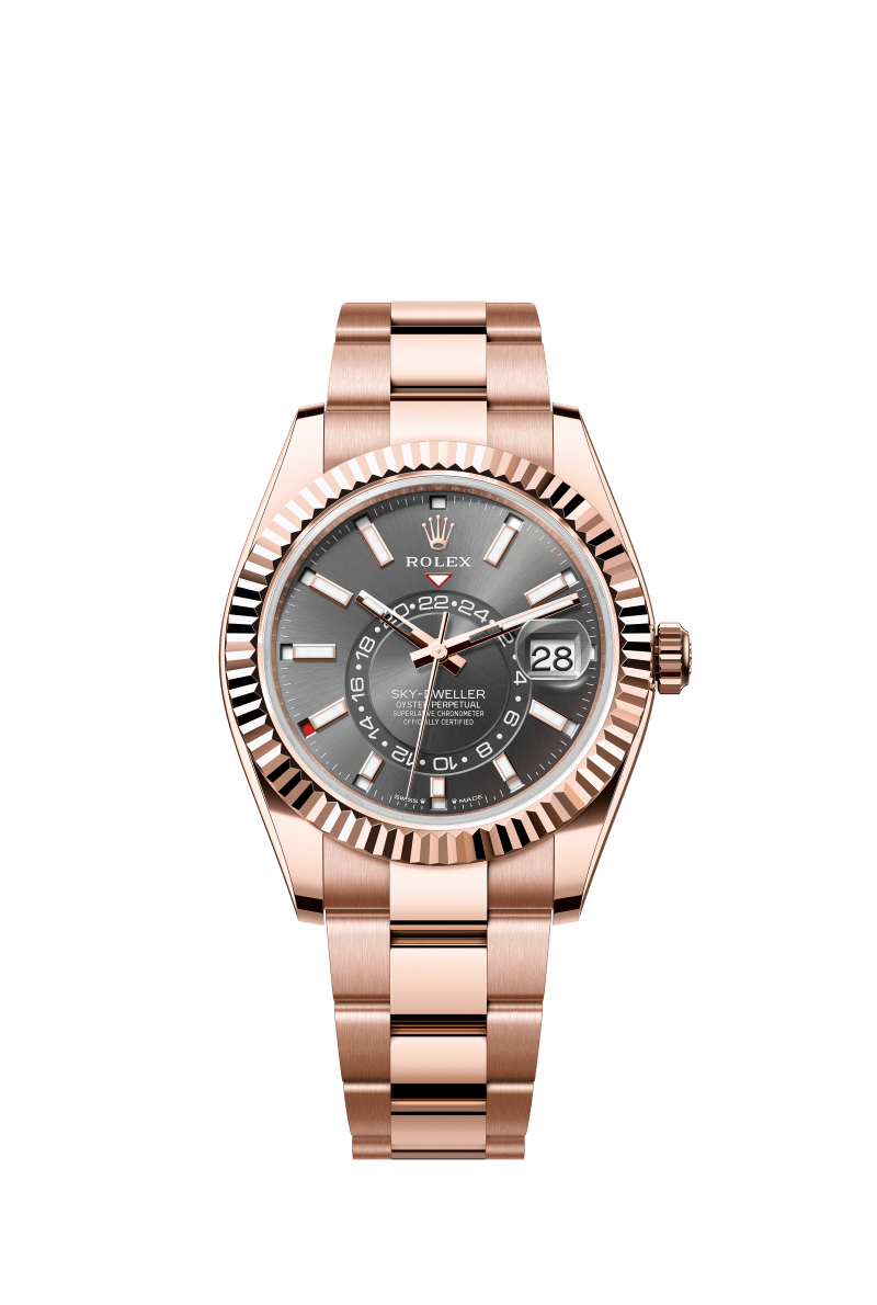 Slate Grey Dial Watch - Gold - 42MM