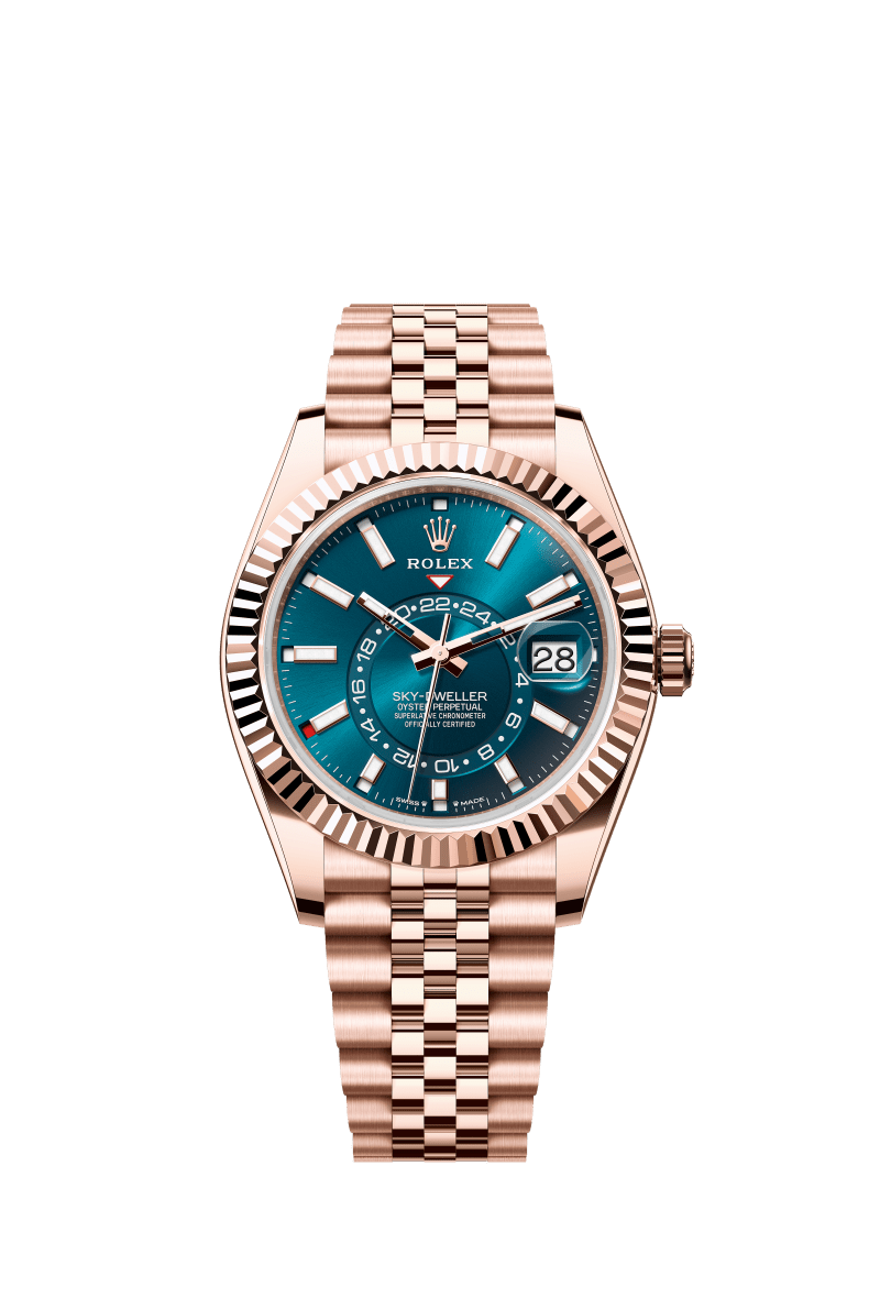 Turquoise Dial Watch - Gold-42MM