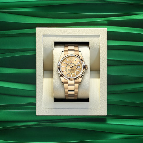 Champagne Dial Watch - Gold-42MM