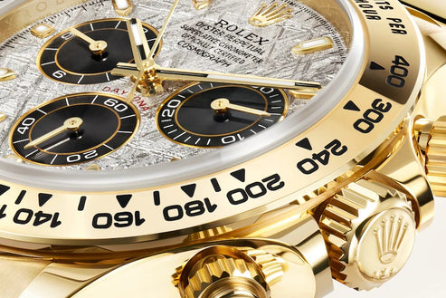 Silver grey dial - gold strap - 40MM
