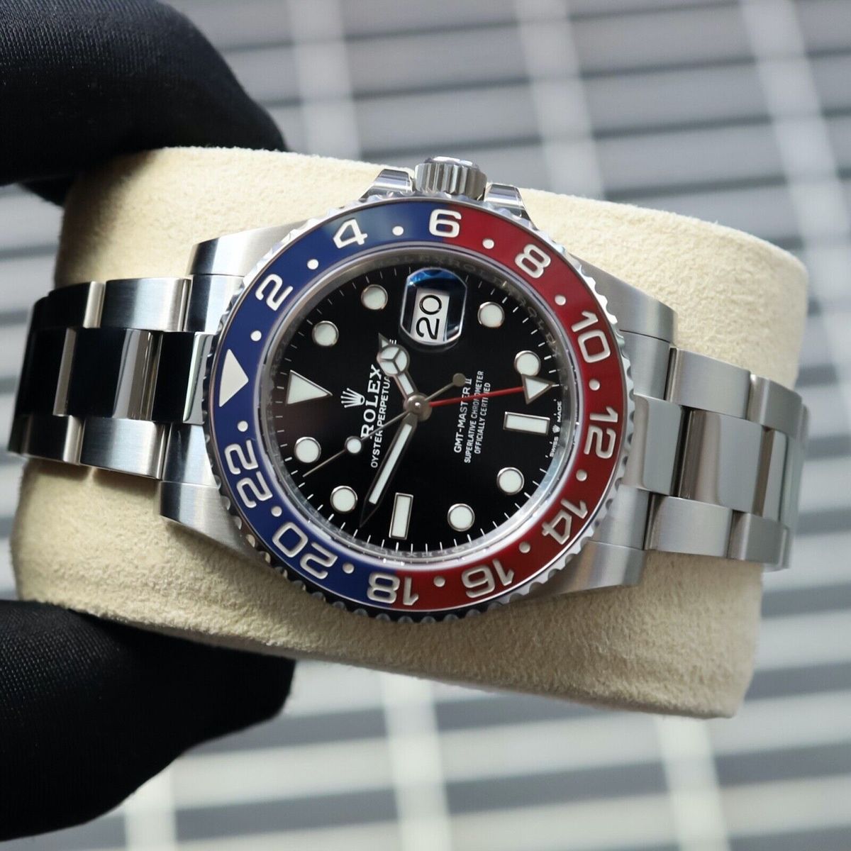 Black dial watch-silver-Coke bezel-40MM