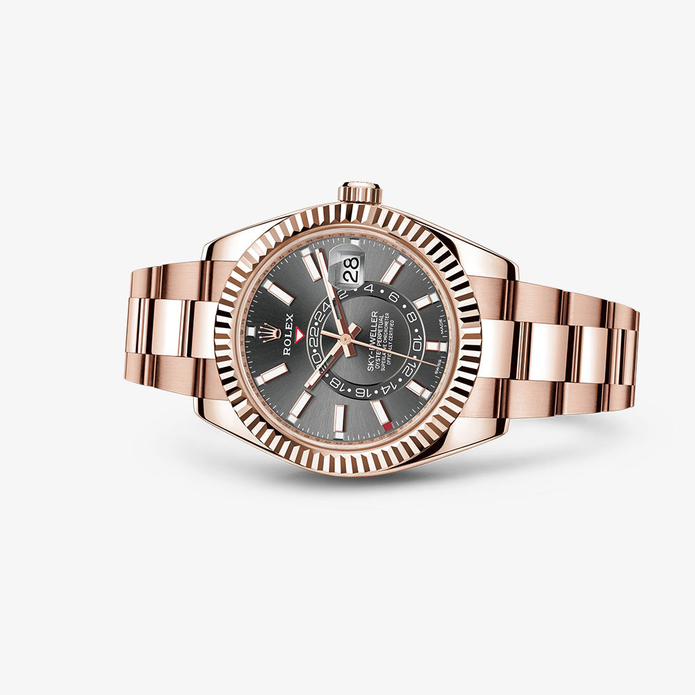 Slate Grey Dial Watch - Gold - 42MM