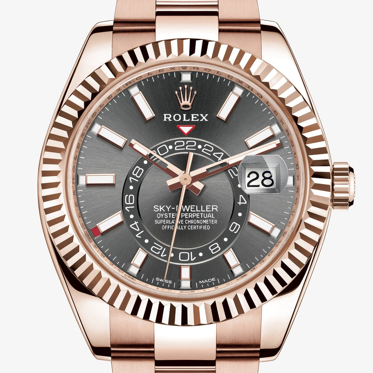 Slate Grey Dial Watch - Gold - 42MM
