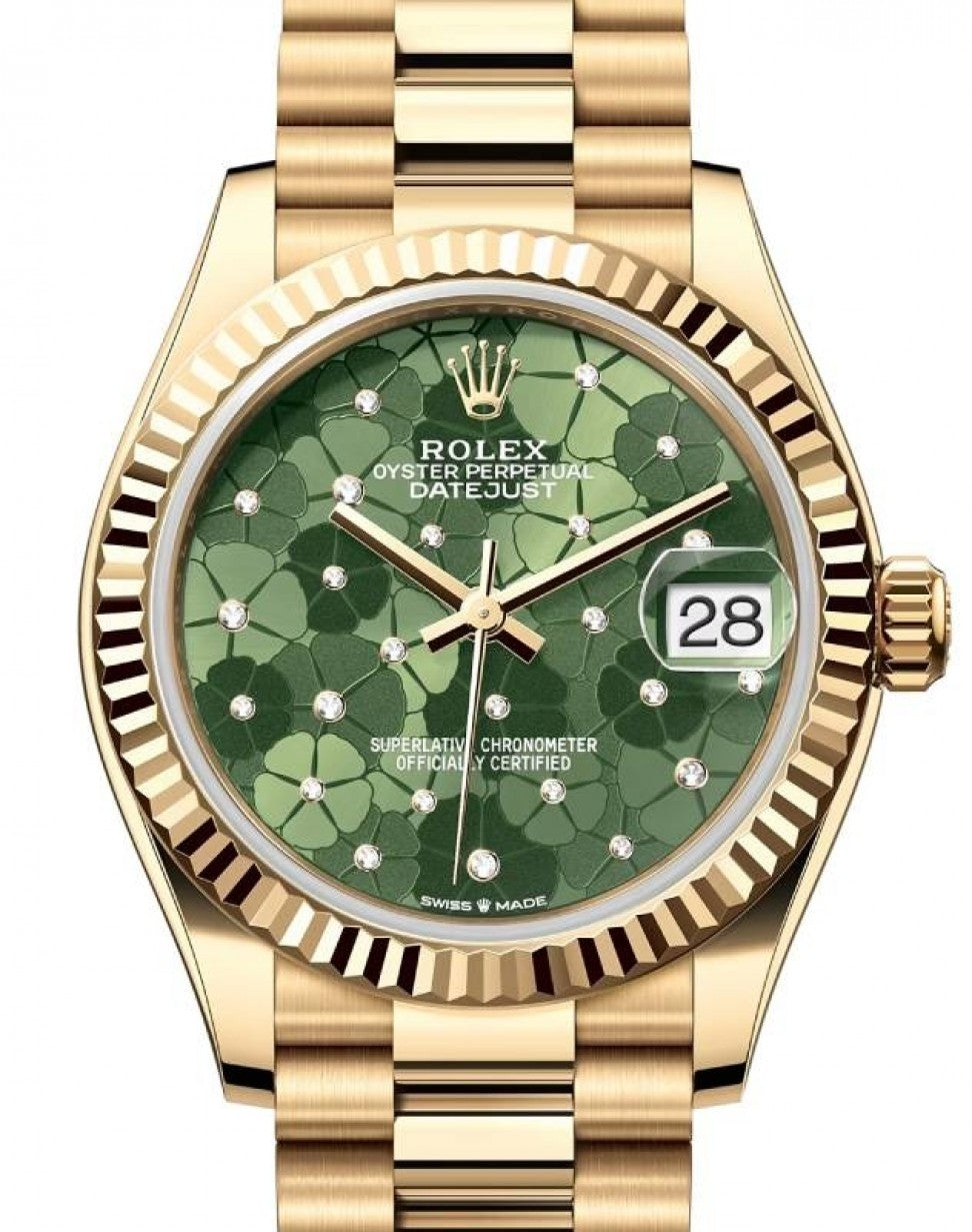 Olive Green Dial Watch - Gold - 31MM