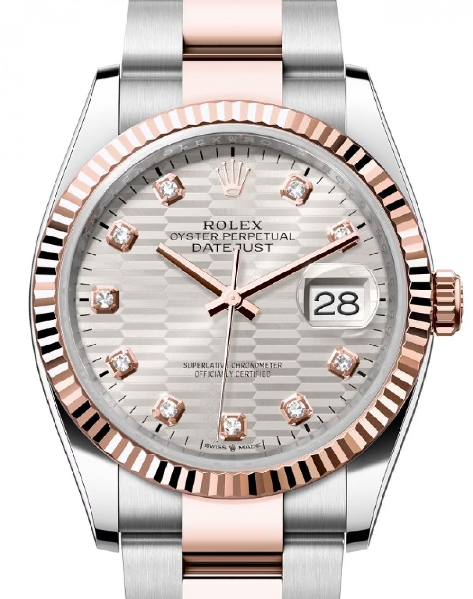 Silver dial watch - gold - 36MM