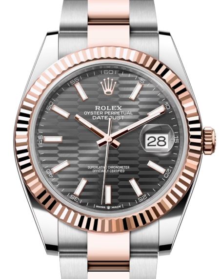 Silver dial watch - Gold bracelet - 41mm