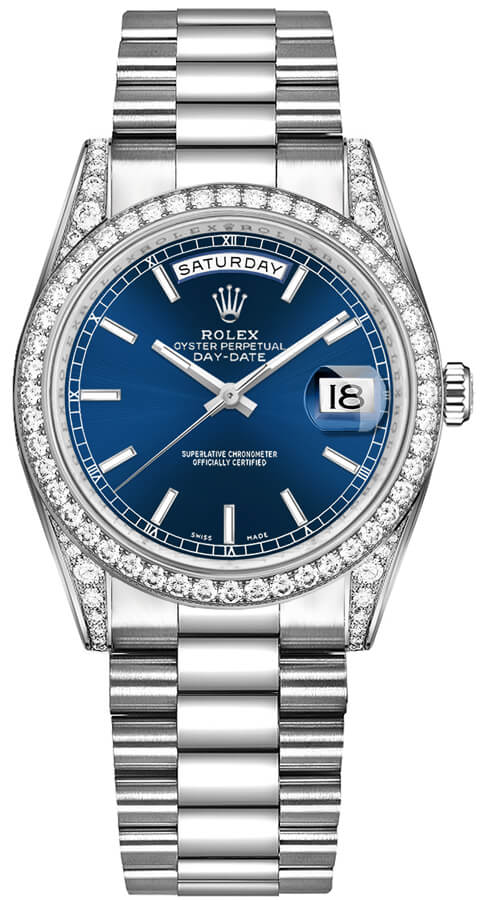 Blue dial - Silver strap - 36 mm