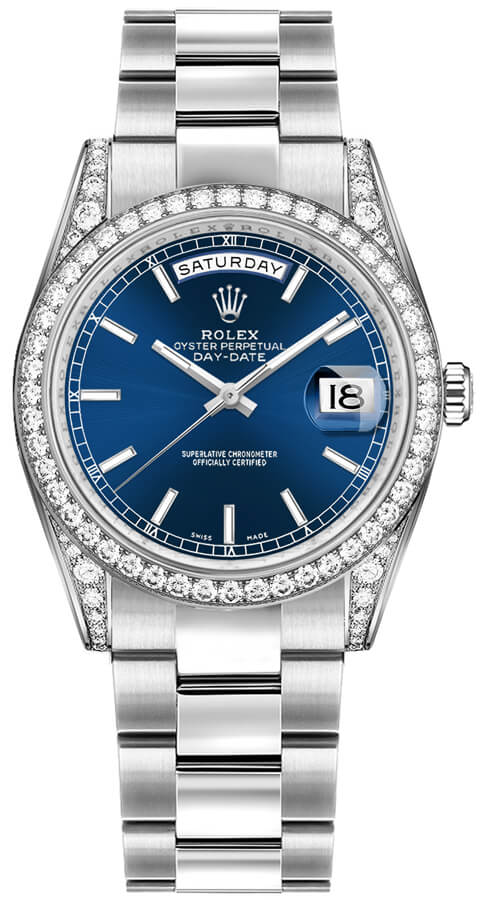 Blue dial - Silver strap - 36 mm