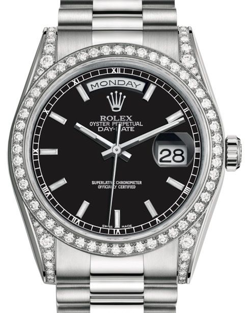 Black dial - Silver strap - 36 mm