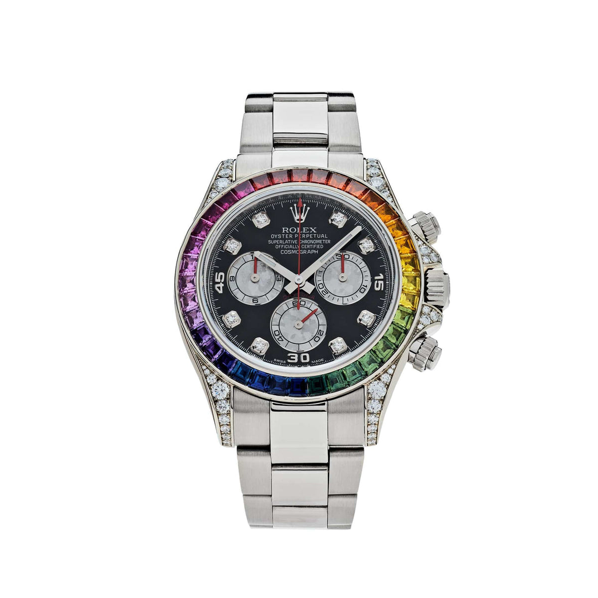 Black panda dial - silver strap -40MM