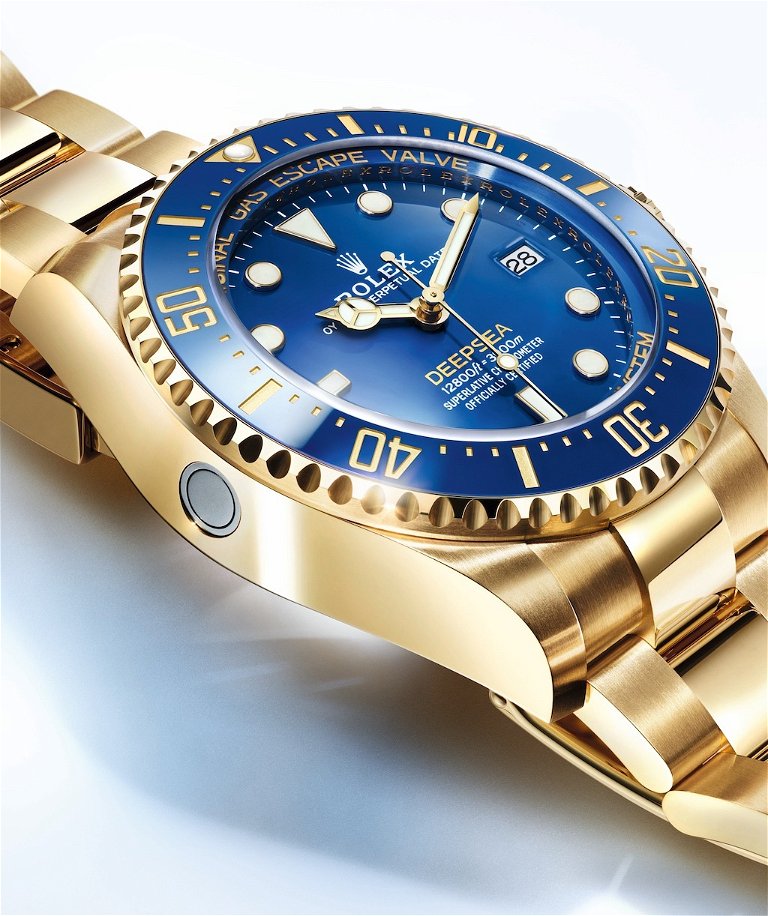 Blue dial watch-gold-44MM