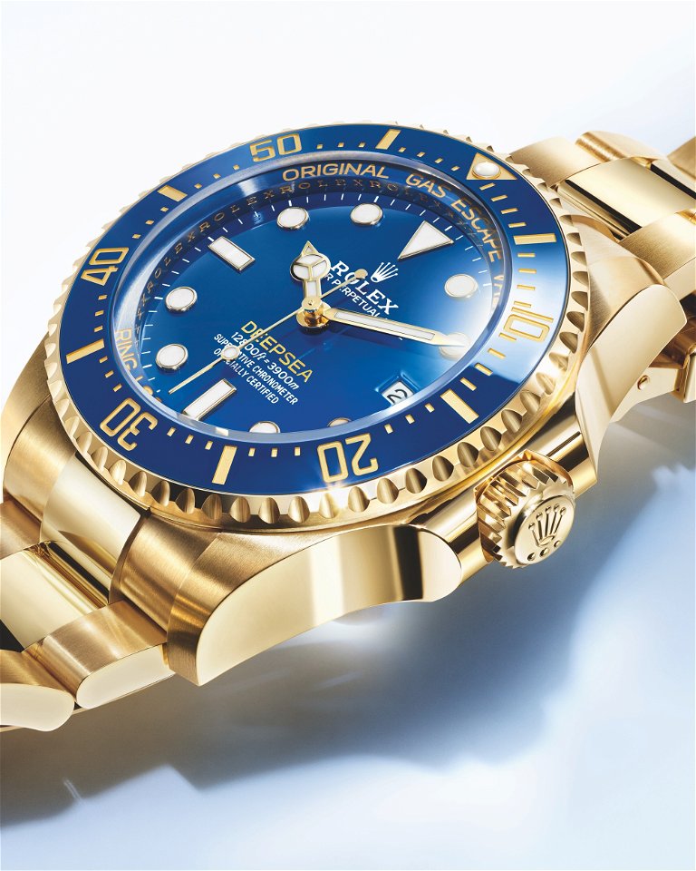 Blue dial watch-gold-44MM