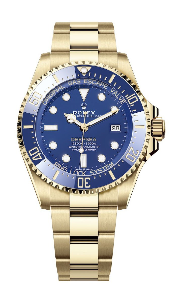 Blue dial watch-gold-44MM