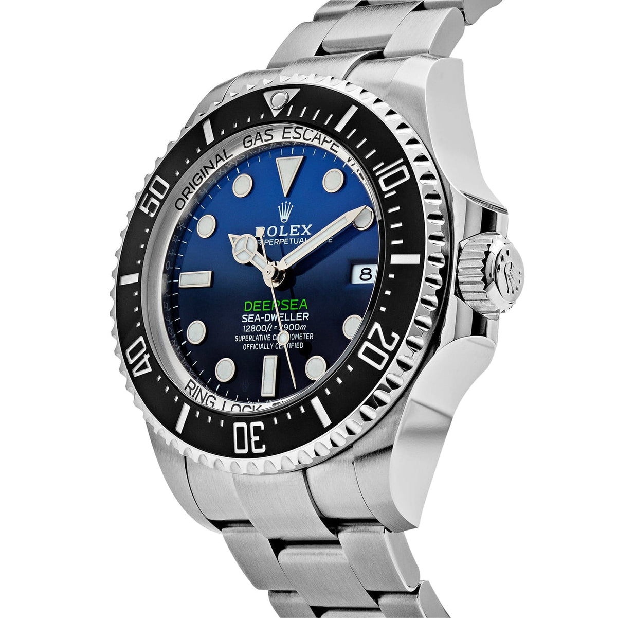 Blue Dial Watch-Silver-44MM