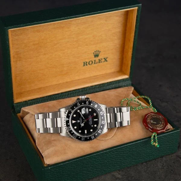 Black Dial Watch-Silver-40MM