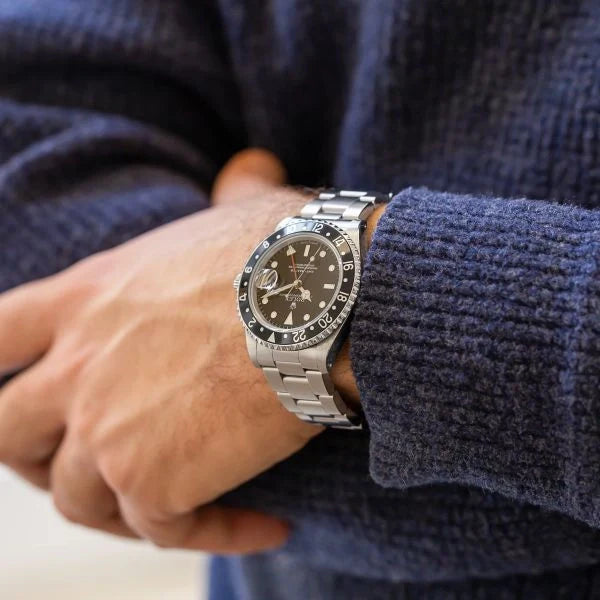 Black Dial Watch-Silver-40MM