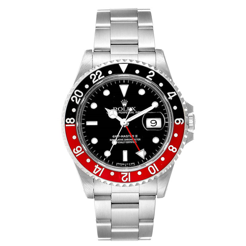 Black Dial Watch-Silver-Coke Bezel-40MM