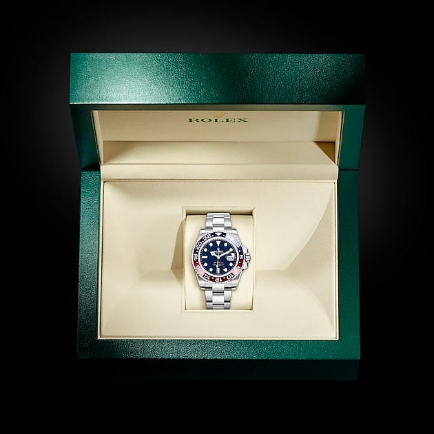 Blue dial watch-Silver-40MM