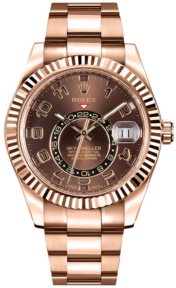 Chocolate Dial Watch - Gold-42MM