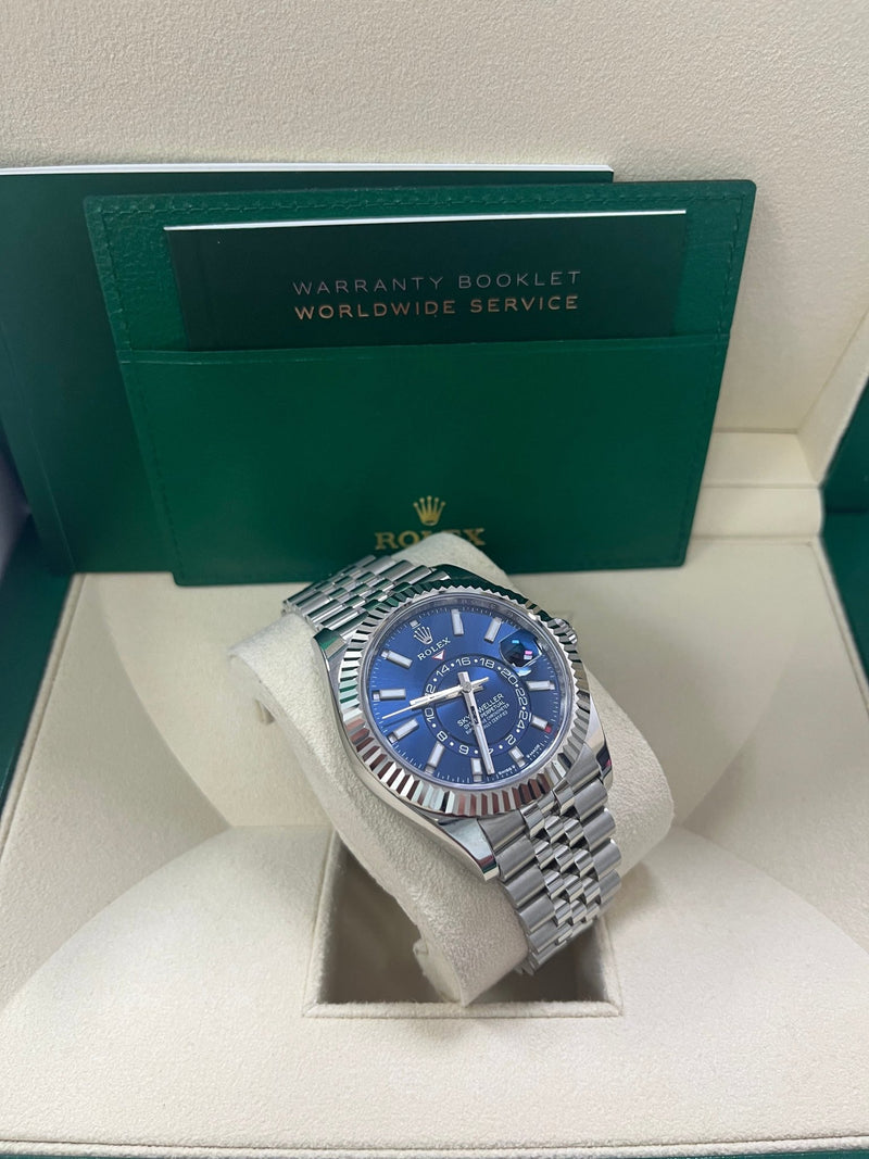 Blue Dial Watch - Silver-42MM