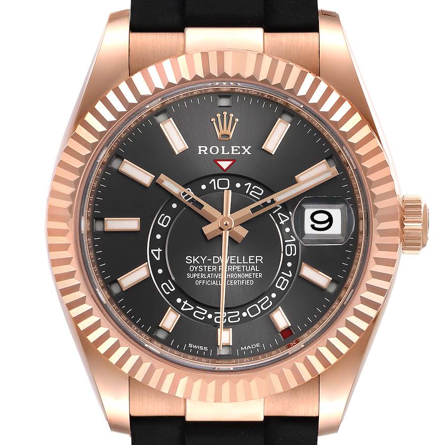 Dark Gray Dial Watch - Black-42MM