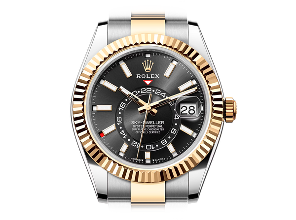 Black Dial Watch - Gold-42MM