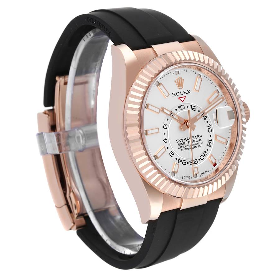 White Dial Watch - Black-42MM