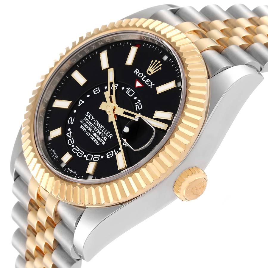 Black Dial Watch - Gold-42MM