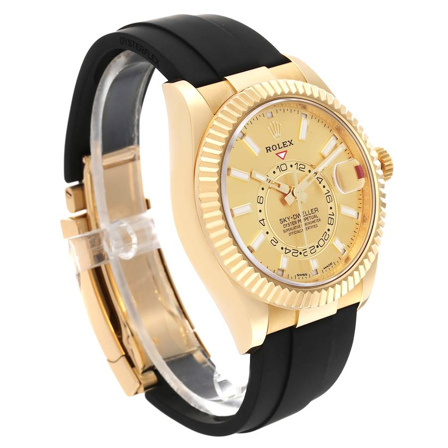 Gold Dial Watch - Black-42MM