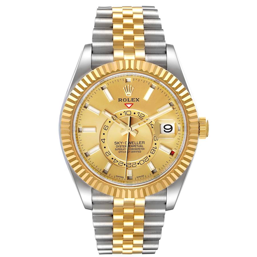 Pure White Dial Watch - Gold-42MM