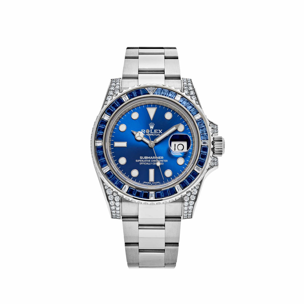 Dark Blue Dial Watch - Silver-40MM