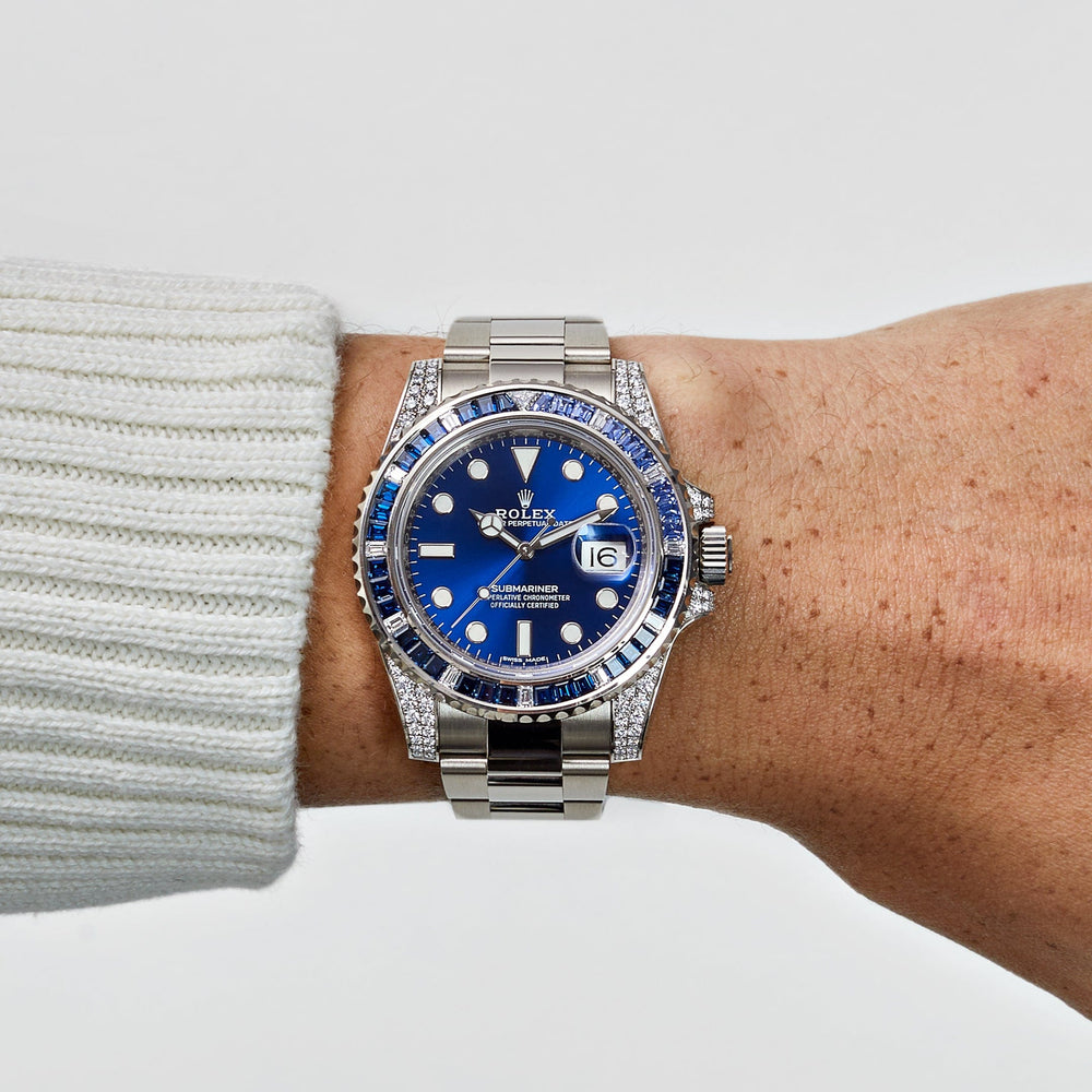 Dark Blue Dial Watch - Silver-40MM