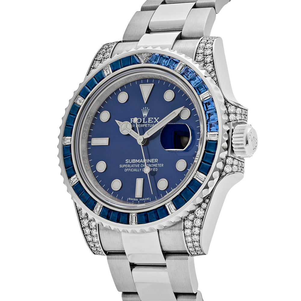 Dark Blue Dial Watch - Silver-40MM